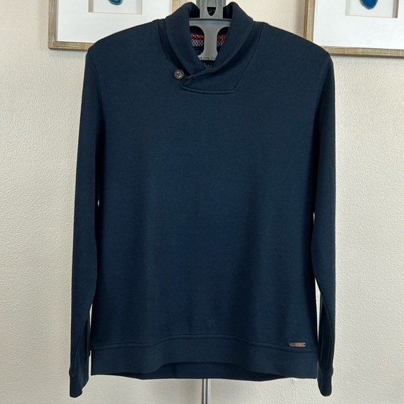 Ted Baker Blue Pullover Navy Sweatshirt Modal Blend Size 4 - Picture 17 of 17